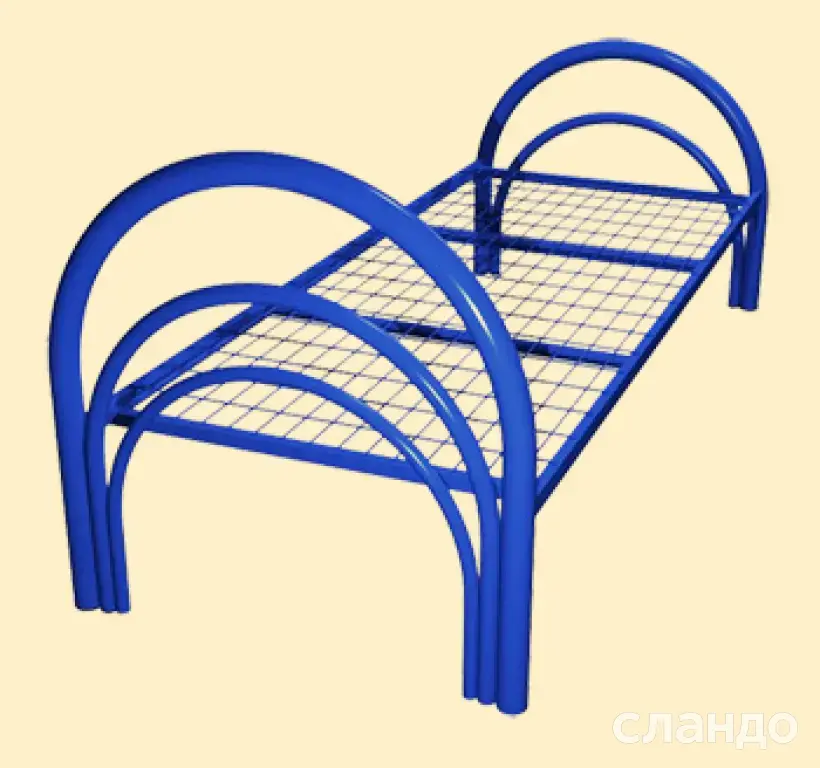 Для рабочих во времянки металлические кровати