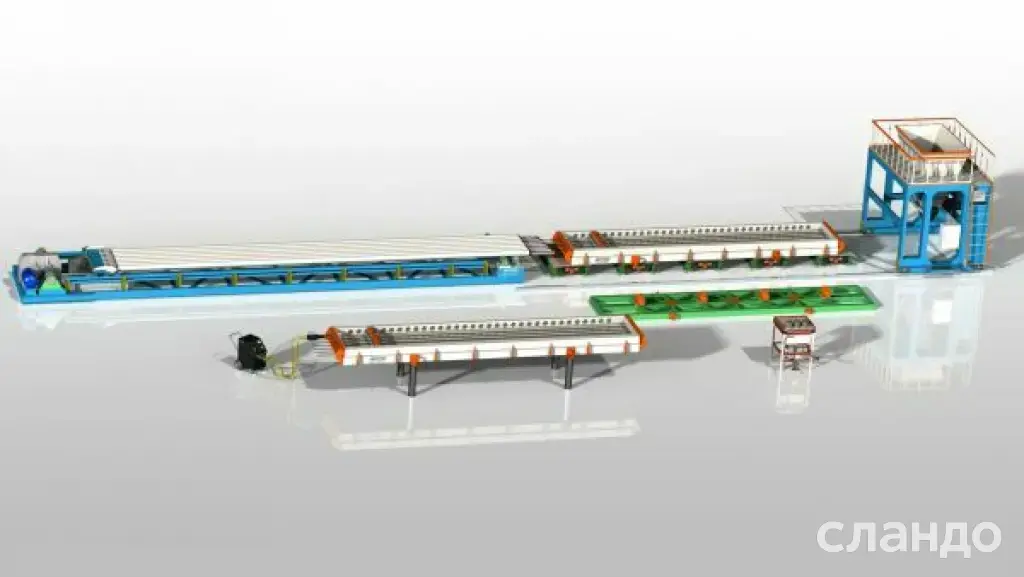 Линия по производству пустотных плит ПК